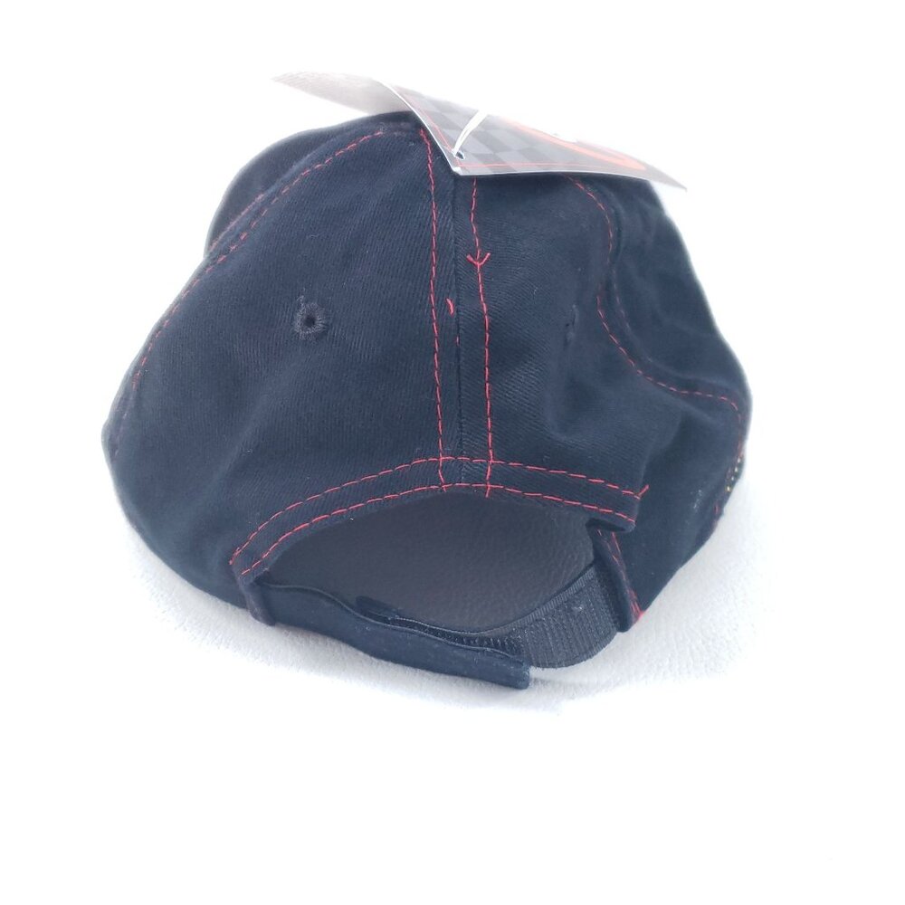 Dale Earnhardt NASCAR Black & Red Embroidered Ball Cap Adjustable Strap - Picture 3 of 6